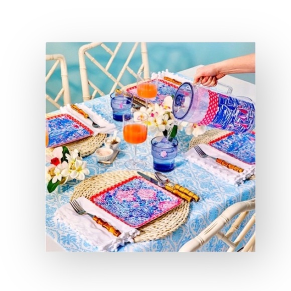 new Lilly Pulitzer ❤︎ Melamine Plates Set 4 ❤︎ Sway With Me ❤︎ Nautical Spring - Picture 13 of 15
